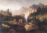 unknow artist Smugglers in the Tatra Mountains painting
